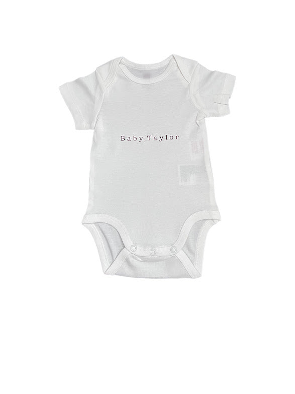 personalised baby vest
